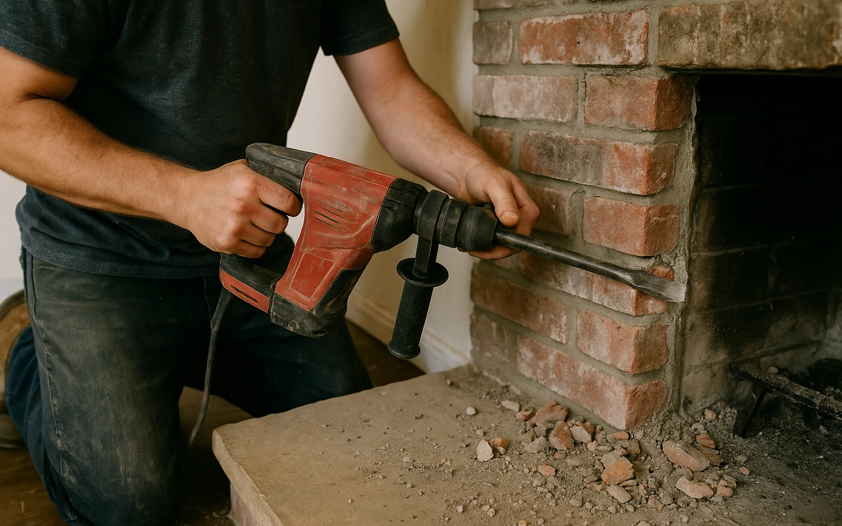 Fireplace removal contractor
